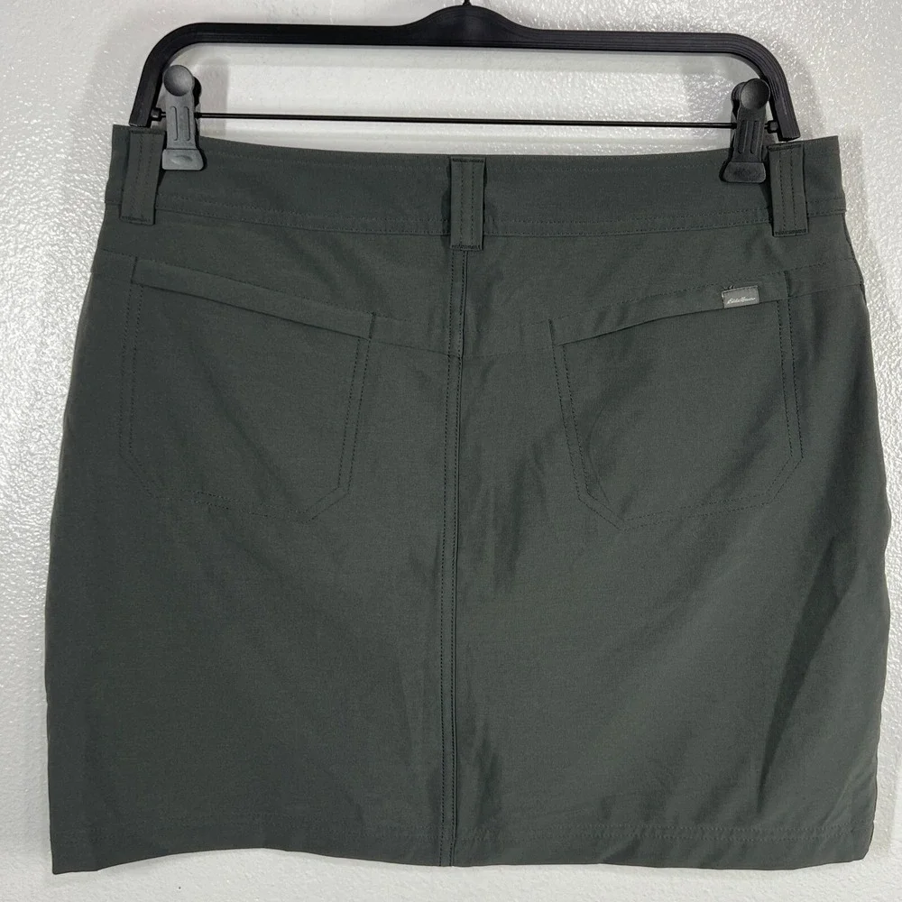Eddie Bauer Golf Skort Athletic Outdoor‎ Stretch Pockets Gray Womens Size 6